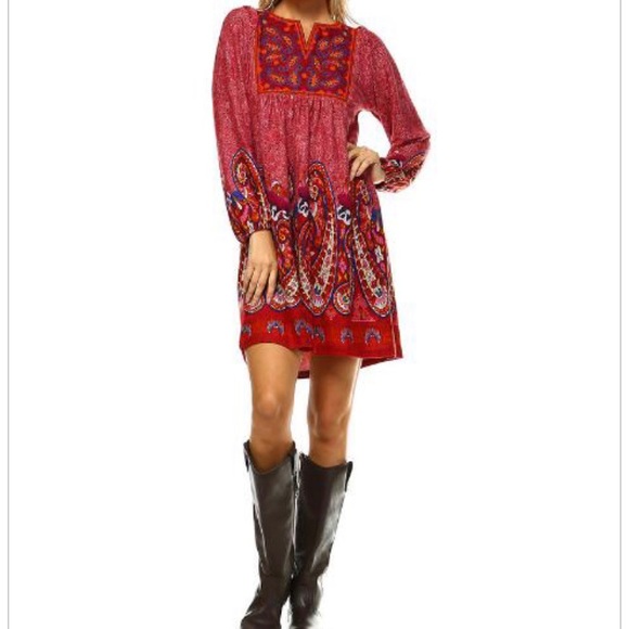 WHITE MARK Apolline Embroidered Sweater Dress M - Picture 2 of 8